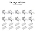 thumbnail image 3 of 10pcs Safety Locks, EEEkit Universal Home Safety Cabinet Doors Locks, Adhesive Proof Locks Latches with Buckles for Cabinet Drawer Closet Cupboard, No Drilling Tools Needed, 3 of 8