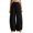 Black, variant on Women‘s Fashion Wide Leg Trousers – High Waist Loose Fit Palazzo Pants with Classic Plaid Design Comfortable Daily Wear BeigeC M