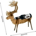 thumbnail image 3 of MOPOOR Countertop Wine Rack,True Reindeer Polyresin Wine Bottle Holder - Table Top and Counter Wine Rack, Animal Home Decor, Set of 1 for Christmas Holiday Home Decor, 3 of 6
