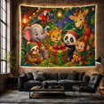 thumbnail image 6 of Festive Gathering Seven With Jungle Animals Magical Woodland, Spooky Gothic for Gothic Decor Fans, Dark Art Decor, Halloween Gift, Tapestry Wall Hanging for Bedroom and Dorm, 6 of 7