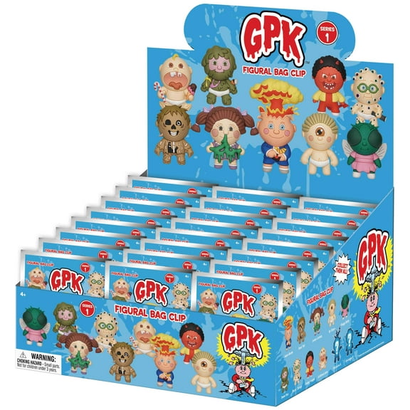 Garbage Pail Kids 3D Figural Foam Bag Clip GPK Series 1 Mystery Box (24 Packs)