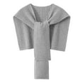 thumbnail image 2 of Sweater Shawl Wraps for Women, Soft Warm Knitted Shawls Travel Casual Scarf Cape Shoulder Tops Fashion Wrap Lady Shawl, 2 of 6