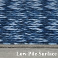 thumbnail image 6 of Geetinfly 10*13FT Area Rugs 1150Gsm 100% Polyester Rug 350Gsm Pile Weight Pearl Pile Washed Back Folding Simulation Printed Carpet - Modern - Herringbone Imitation Linen Navy blue hue, 6 of 8