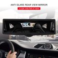 thumbnail image 4 of TFixolAnti Glare Rear View Mirror, Suction Cup Universal Rearview Mirror with Ambient Lighting, 360°Adjustable for Car Truck, 248*70mm, 4 of 7