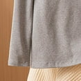 thumbnail image 6 of Hesxuno Women Long Sleeve T Shirts V Neck Wrap Cotton Tops Casual Built-In Bra Maternity Shirts Belly friendly Nursing Clothes Summer Spring Lounge Tee Shirts Gray XL, 6 of 6