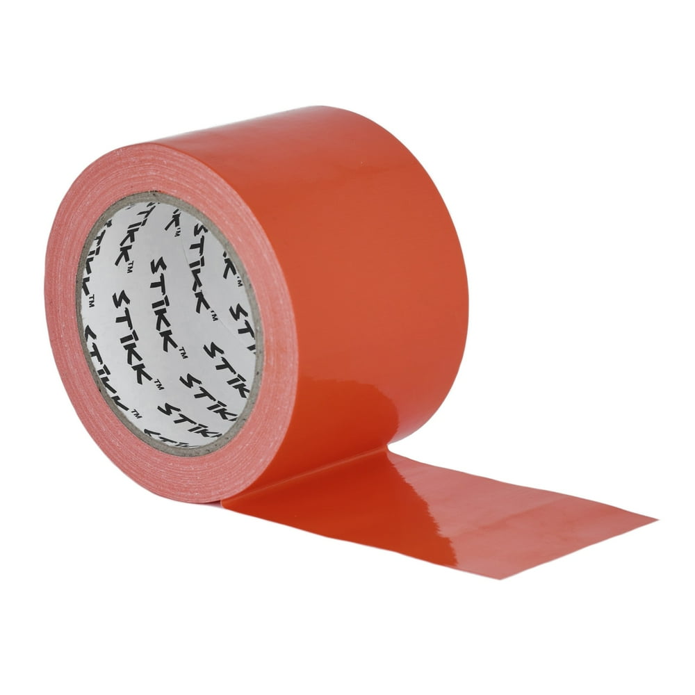 3" x 25 yd 7.5 Mil Thick Orange Duct Tape PE Coated Weather Resistant 2
