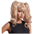 thumbnail image 5 of Peluca sintética multicolor de rizado largo para mujer, pelo humano de estilo cómic de Lolita, peluca de Cosplay de roles de Anime japonés con coletas con Clip, 5 of 5