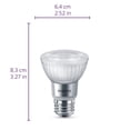 thumbnail image 3 of Bombilla PHILIPS Ultra Definition 75 W (equivalente) PAR20, paquete de 4, 3 of 7