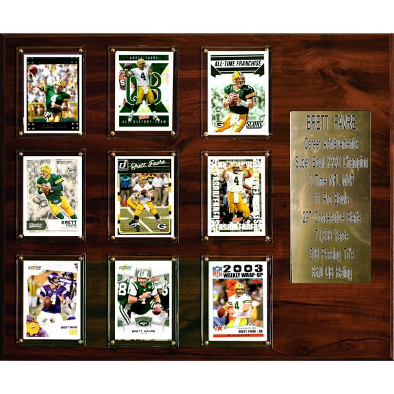 Brett Favre 15'' x 18'' Plaque