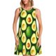 thumbnail image 1 of Fotbe Avocado Vestido de Verano sin Mangas para Mujer – Vestido Midi Línea A, Estilo Camiseta Floral, Vestido Playero Casual y Fluido, 1 of 7
