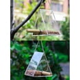 thumbnail image 3 of Byepica Window Bird Feeder with Suction Cup Clear Acrylic Hanging Birdfeeder Triangular Bird Feeding Box for Outdoors Wild Birds, 3 of 10