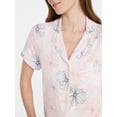 thumbnail image 5 of Joyspun Women’s Sleep Modal Short Sleeve Notch Top and Shorts Pajama Set, Size XS-XL, 2X-3X, 5 of 6
