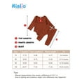 thumbnail image 3 of Dooleck Unisex Baby Clothes Outfit Ribbed Bodysuit Halen Pant Female Sleepwear, 3 of 6