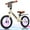 white, variant on JoyStone Colorful Lighting 12 Inch Toddler Balance Bike, Kids Training Balance Bike with Adjustable Seat, Customize Plate, Flat-Free Tires, No Pedals Bike Gift for Boys Girls, White