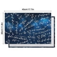 thumbnail image 6 of Math Equations Starry Blue Background Pattern Summer Placemats Table Placemats Set Of 4-Linen Kitchen Washable Placemats Table Mats 11.8"x17.7" Non-Slip Heat Resistant, 6 of 6