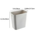 thumbnail image 3 of Kitchen Trash Can, Step-On Garbage Can with Lid, Tall Kitchen & Bathroom Trash Can, Small Office Waste Bin, Gray - Xuniizn, 3 of 8