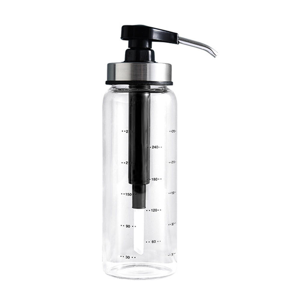 900ml Diamond Type Glass Oil Bottle Transparent Glass Oiler with Scale  Sauce Bottle Oil Pot Kitchen Condiment Dispenser