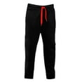 thumbnail image 2 of DODADAWANJ Sweatpants for Men Open Bottom Fall Winter Workout Athletic Pants Big and Tall Drawstring Elastic Waist Sweatpant Black XXXL, 2 of 4