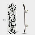 thumbnail image 2 of Skateboards alphabet seamless pattern Maple Double Kick Standard Skateboard Pro Complete Outdoor for Beginners Adult Gift 31"x8", 2 of 3
