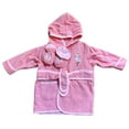 thumbnail image 2 of Spasilk Hooded Terry Bathrobe With Booties, Baby Gift Basket, Pink Flamingo, 2 of 8