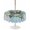LightBLue, variant on Outdoor Tablecloth with Umbrella Hole for Patio/Picnic/Party/Camping, Ocean Conch Waterproof Table Cloth Round Cover Washable, Vintage Summer Coastal Starfish Ombre Blue (Dia 54")