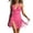 Pink dress 05, variant on Maxi Dress Solid Halter Mini Dress with Long Flowing Fringe, Deep V Neck Suede-Like Bodycon Side Slit Party Date Dress Easter Dress