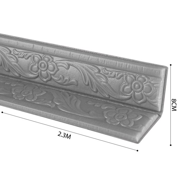 Tira De Borde De Pared Tira de espuma para borde de pared pegatinas autoadhesivas para ventana puerta esquina línea de cintura Sywqhk Libre de BPA
