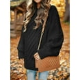 thumbnail image 4 of MOSHU Oversized Sweaters for Women Cable Knit Chunky Pullover Sweater, 4 of 10