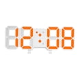 thumbnail image 3 of Reloj digital 3D Reloj de pared LED 3D Minimalista con temperatura Digital Naranja, 3 of 9