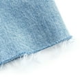 thumbnail image 5 of Woshilaocai Women Sexy Denim Push Up Bustier Tank Top Strapless Off Shoulder Button Up Tube Crop Corset Vest Tops, 5 of 6