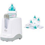 The First Years Breastflow Bottle Gift Set & Warmer Bundle
