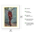 thumbnail image 2 of Harlequin - From an Original Color Painting by Paul Cézanne c.1888 - Fine Art Matte Paper Print (Unframed) 18x24in, 2 of 4