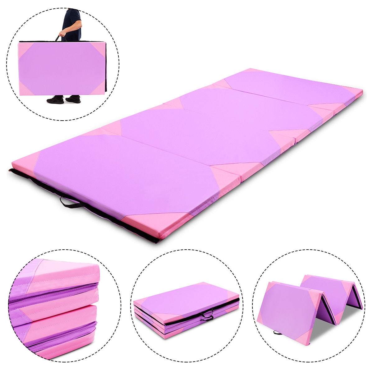 purple gymnastics mat
