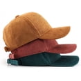 thumbnail image 4 of CoCopeaunts Classic Baseball Caps Warm Durable Corduroy Cotton Classic Vintage Low Profile Dad Hat with Adjustable Winter Cap Women, 4 of 5