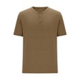 thumbnail image 3 of Mens Short Sleeve Button Up Men's T Shirts Short Sleeve Men's Henley Shirts Short Sleeve Mens Short Sleeve Linen Shirt Clearance Items Under 5 Dollars, 3 of 5