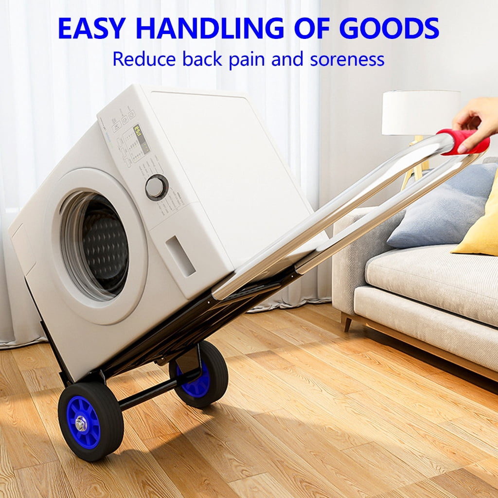 Multipurpose Folding Hand Truck Cart with Stable Wheels for Various Terrains