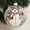 Clear Snowman with Scarf, variant on 3.94-inch Glass Handpainted Christmas Ornaments Hanging Ball Christmas Tree Ornaments Mini Ornaments for Xmas Decoration Glass Ball Present for Xmas Trees Holiday Ornaments (Bullfinch)