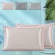 thumbnail image 1 of Funda de almohada de seda hielo tamaño Queen | Funda de almohada de verano lavable y transpirable fresca | Tejido 600D suave y duradero | Gris Gris Oscuro Rosa | 74x48cm | Paquete individual | Para, 1 of 6