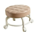 thumbnail image 4 of Lipstore Tabouret Roulant Siège Bas Roulant Tabouret Mécanique Rond sur Roulettes pour Bureau Magasin Kaki, 4 of 8