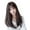 Brown, variant on Riforla Female Natural Short Hair, Round Face, Long Straight Hair, Full Headgear,Wig Wigs for Women Brown