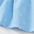 thumbnail image 6 of 6 Months Baby Girls Clothes 12 Months Girls Denim Pant Set Outfits Set Infant Girls Medium Sleeve Solid Color Top Jeans Pants 2PCS Set Blue, 6 of 9