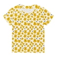 thumbnail image 7 of Spazoro Toddler Girls T-shirts, Crewneck Printed Summer Casual Short Sleeve Tops Tee White Size 3 T, 7 of 7