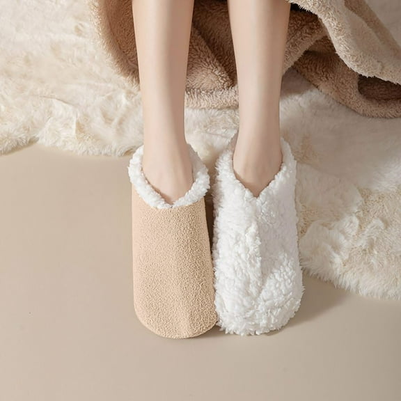 Fewfanhot Women's Thick Winter Carpet Socks & Christmas Slipper Socks - Cozy Knit Holiday Designs with Non-Skid Soles for Home Celebrations and Gift Exchanges