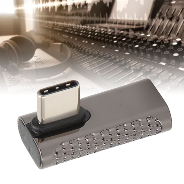 Adaptador USB C A USB C, Adaptador De ángulo Recto USB C De 3 Piezas Hembra A Macho Curva Media 100 W Para Computadora Portátil