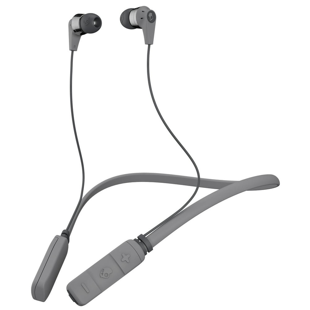 Skullcandy Ink'd Bluetooth Wireless Earbuds in Gray & Chrome Walmart