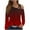 Red, variant on Scyoekwg Womens Blouses Dressy Casual Fall Shirts Loose Trendy Long Sleeve Gradient Color Graphic Tee Skew Collar Off Shoulder Tops Comfy Clothes for Women Pullover Tops Blouses(Purple,S)