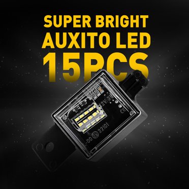 LED License Plate Lights For 2014-2018 Chevy Silverado GMC Sierra 1500 2500 3500 - 6000K White - JDMTECH