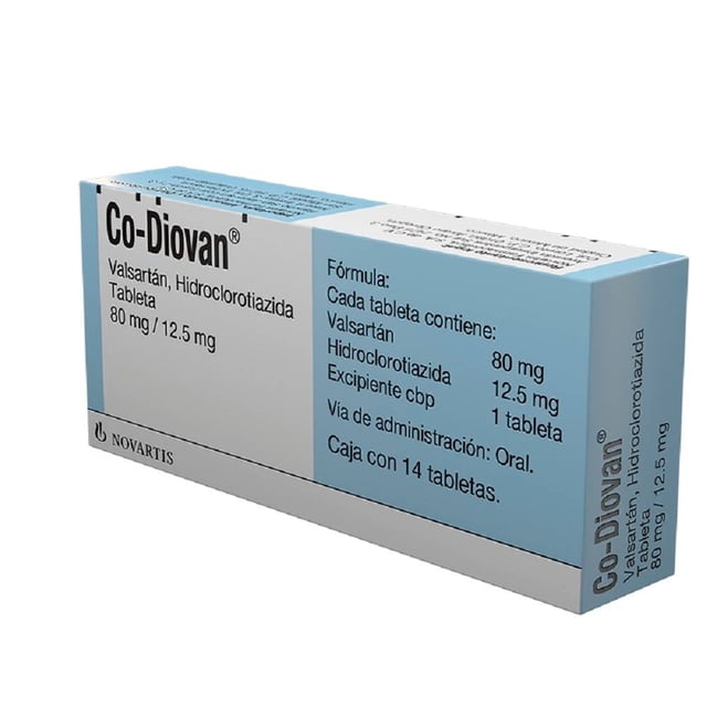 Co Diovan 14 Grageas con 80/12.5 Mg