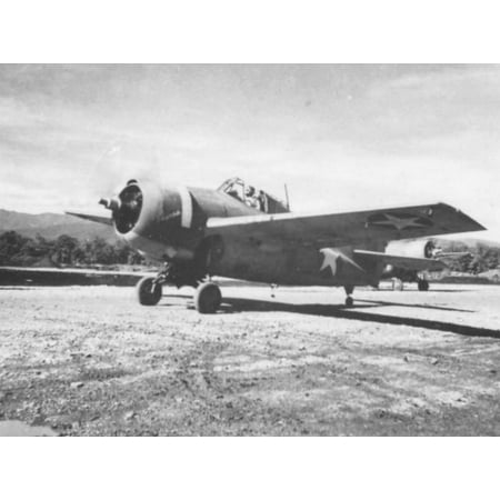 Grumman F4f 4 Wildcat - LAMINATED POSTER A U.S. Navy Grumman F4F-4 Wildcat of Escort-Fighter Squadron VGF-27 at Guadalcanal. VGF-27 operated Poster Print 24 x 36