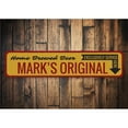 thumbnail image 1 of Home Brewed Beer Novelty Sign, Metal Wall Decor - 4x18 inches, 1 of 4